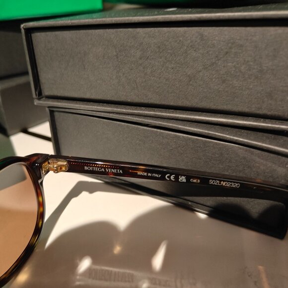 BNWT SS25 BOTTEGA VENETA AVIATOR SUNGLASSES BV1292S 002 - Picture 6 of 8